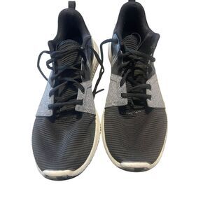 Reebok Mens Black Gray Hydrorush Cross Running Shoes Sneakers Size 9.5